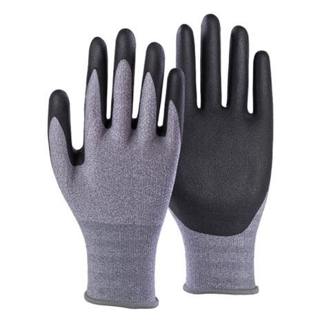 G Nylon Polyester Spandex Nitrile Micro Foam Palm Coated Gloves