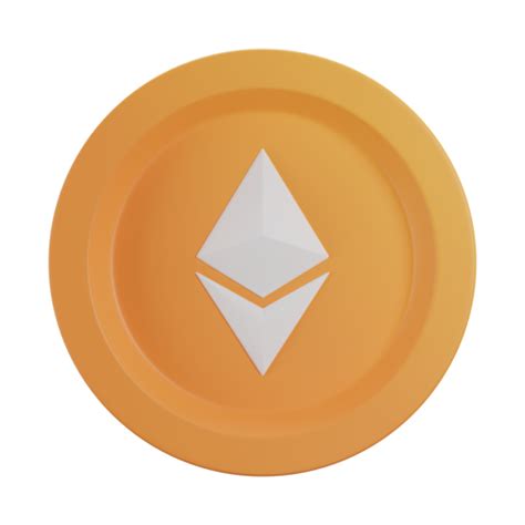 Eth Ethereum Munt Geld Pictogram In 3d Icons Color