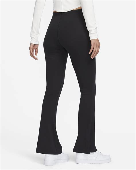 Nike Sportswear Chill Knit Womens Tight Mini Rib Flared Leggings Nike My