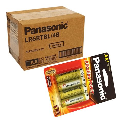 Baterias Pilas Aa Panasonic Alcalina Duracion Caja De Env O Gratis