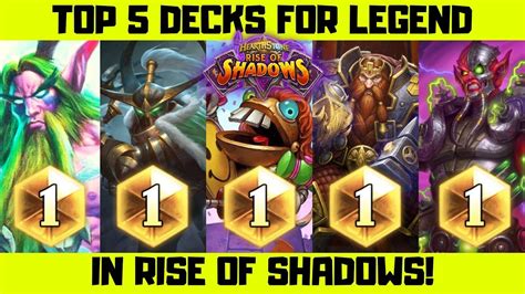 Top 5 Rise Of Shadows Decks For Legend Youtube