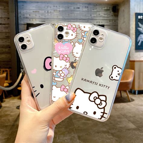 Minimal Print Hello Kitty Case For Iphones Juhi