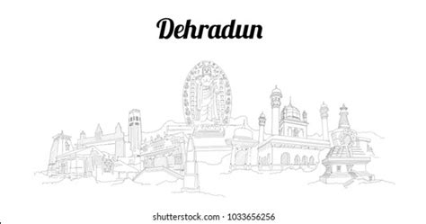 Dehradun Skyline Over 2 Royalty Free Licensable Stock Vectors And Vector