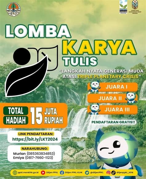 Peringati Hari LH Sedunia Kementerian LHK Gelar Lomba Karya Tulis