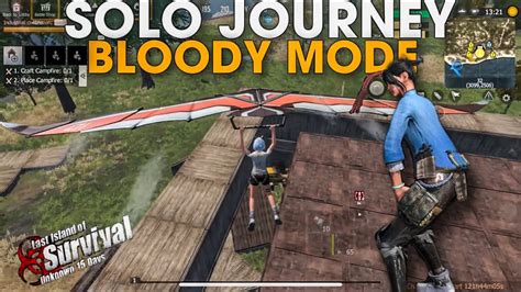 Solo Journey On Bloody Mode Part Last Island Of Survival Last Day