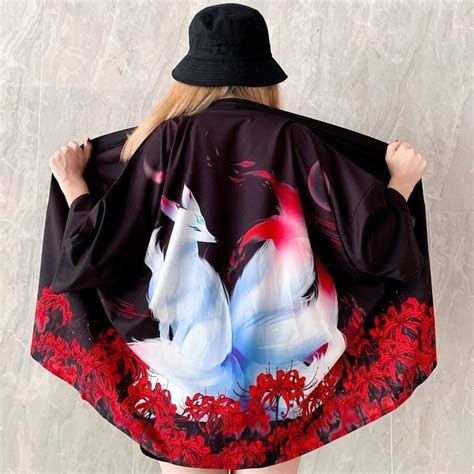 Veste Kimono Femme Renards Japonais Japon Store