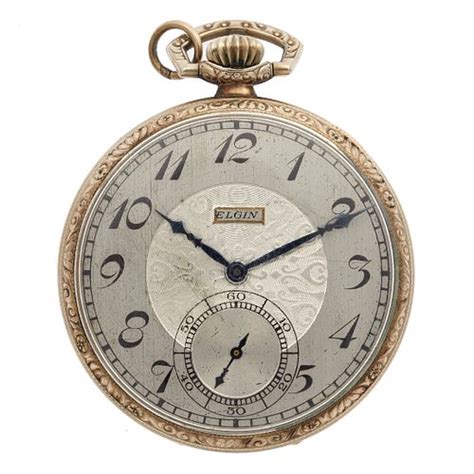Elgin Gold Filled Pocket Watch Sold At Auction On 20th August Fine Estate