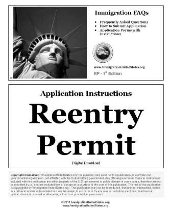 Reentry Permit U S Immigration Information