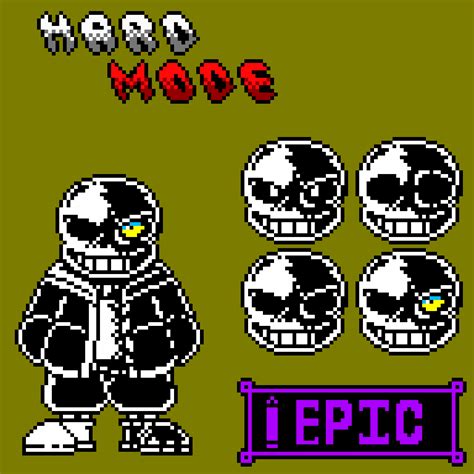 Pixilart - HARD MODE Sans my take by Epic-Artist