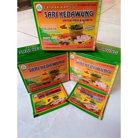 Jual SARI KEDAWUNG KAPSUL ASAM URAT 100 ORIGINAL Shopee Indonesia