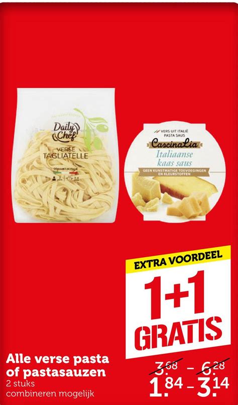 Alle Verse Pasta Of Pastasauzen Aanbieding Bij Coop