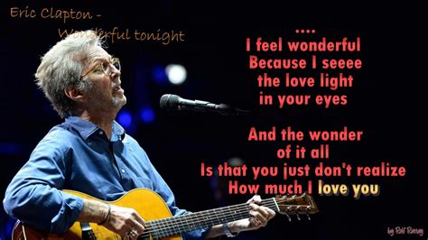 Eric Clapton Wonderful Tonight Instrumental Youtube