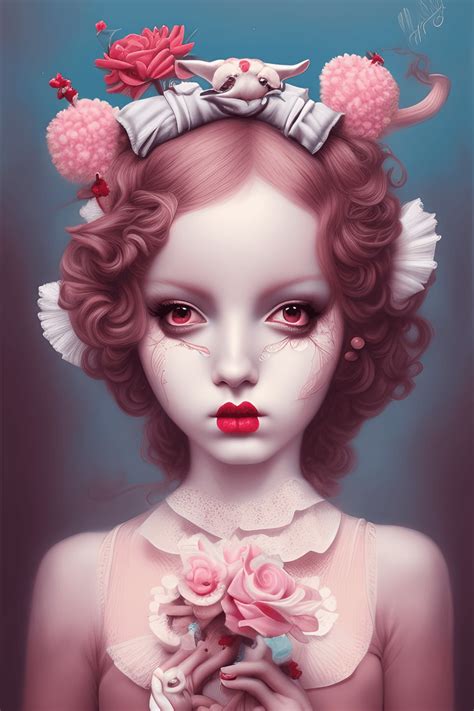 Dorothy Graphic Pop Surrealism Lowbrow Art Realistic Cute Glamour Look