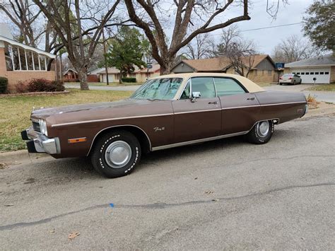 Not Mine 1973 Plymouth Fury Iii 4dr Hardtop 4000 Brownwood