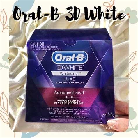 Jual Oral B D Whitening Whitestrips Advanced Seal Original Oral B