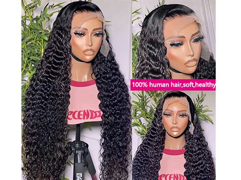 Lemoda Pre Bleached Deep Wave 13x4 Full Frontal Lace Wigs