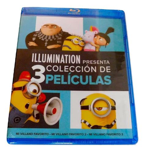 Illumination Presenta Coleccion De 3 Peliculas Mi Villano Favorito Blu