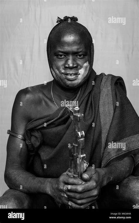 A Portrait Of A Young Man From The Mursi Tribe Mursi Village Omo