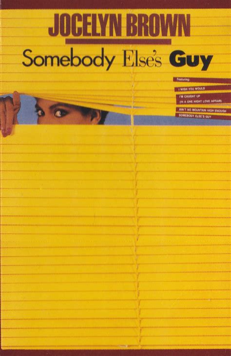 Jocelyn Brown - Somebody Else's Guy (1990, Cassette) | Discogs