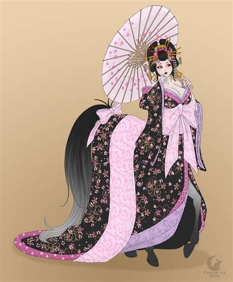 Fumiko The Centaur Oiran By Pookawitch On Deviantart