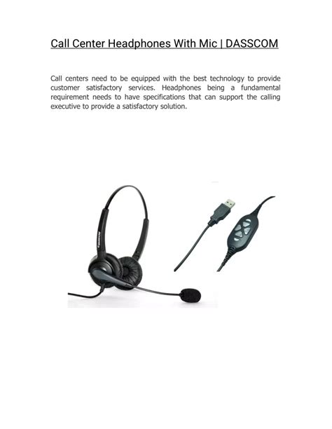 Ppt Call Center Headphones With Mic Dasscom Powerpoint Presentation Id11101256