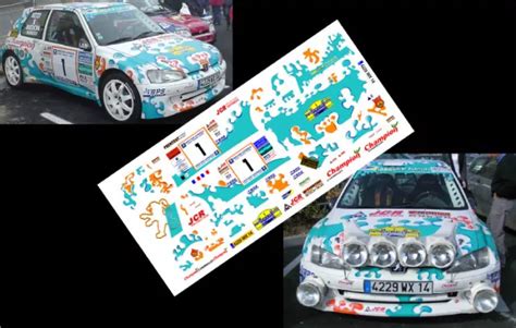 Decals Peugeot Maxi Kit Car C Robert Rallye Cote Fleurie