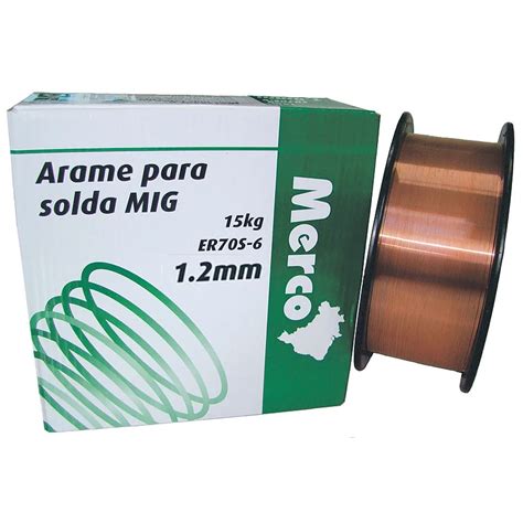 Arame Para Solda MIG 1 2mm ER 70S6 15Kg MERCO NOBRE