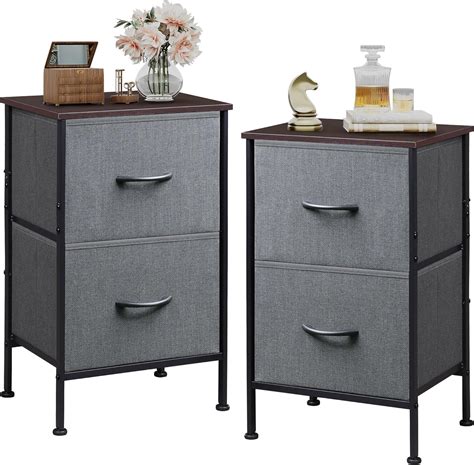 Wlive Night Stand Set 2 Dresser And Nightstand Sets