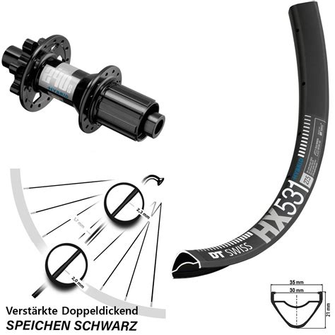 E Bike Hinterrad Zoll Hybrid Dt Swiss Hx Boost Shimano Hg