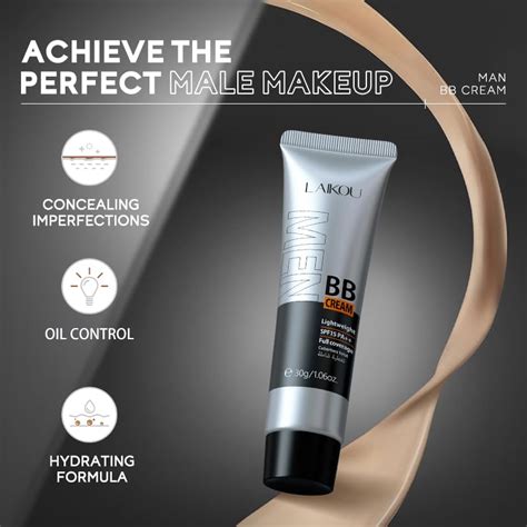 AKARY Crema Hidratante BB Para Hombres SPF 15 PA Base Y Corrector De