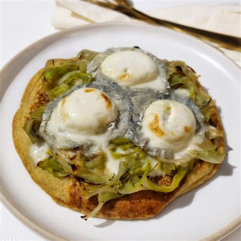 Galette pois chiche poireaux chèvre au four saveurhealthy