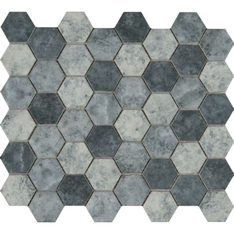 Urban Tapestry Mm Hexagon Matte Glass Mosaic Tile Tilesbay