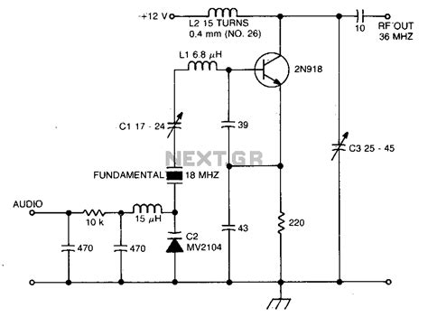 Crystal Oscillator Fm Transmitter Circuit