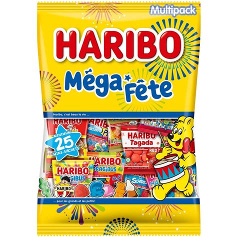 Haribo M Ga F Te Assortiment De Bonbons Mini Sachets Sachets Kg Pas