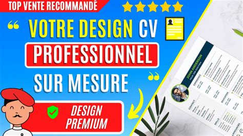 Je Vais R Aliser Le Design De Votre Cv Curriculum Vitae Et Le Rendre