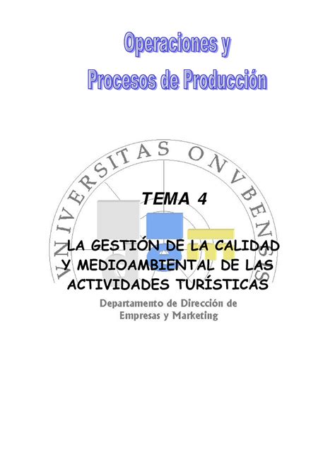 Tema 4 Procesos Universidad De Huelva Grado En Turismo TEMA 4 LA