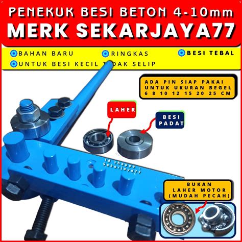 Jual Alat Penekuk Besi Beton Alat Tekuk Besi Beton Sekarjaya