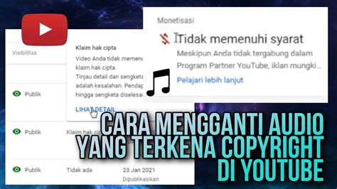 Cara Mengganti Lagu Yang Terkena Copyright Hak Cipta Di Video Yang