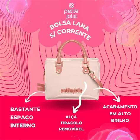 Bolsa Petite Jolie Baú Lana Transversal PJ Nude Loja Lemis