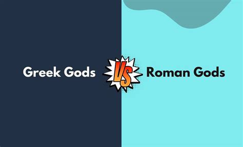 Greek Gods Vs Roman Gods What S The Difference With Table