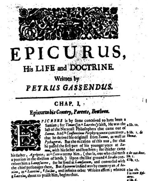 Gassendi’s Epicurus – Part 2D – The Third Part of Philosophy, Ethick, or Morals