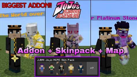 New Jojo Bizarre Adventure Stand Addon Mods For Minecraft Pe Be Latest