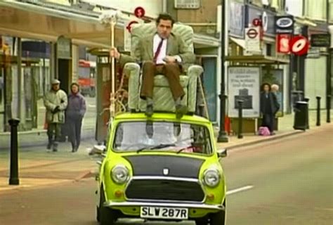 Mr Bean Driving On Roof Of Car Best Way To Fun