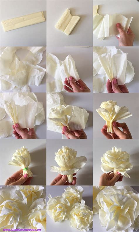 DIY Fleurs en Papier Crépon Tuto Photos Facile Allo Maman Dodo