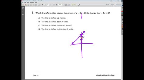 Florida Algebra 1 Eoc Practice Test With Answers Algebra Eoc