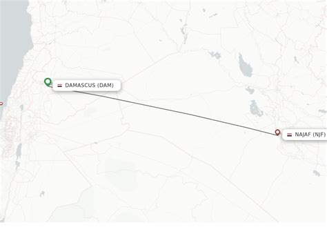 Direct Non Stop Flights From Damascus To Al Najaf Schedules