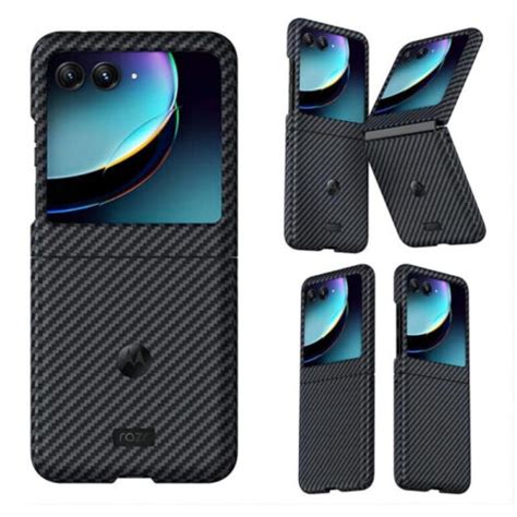 For Motorola Razr Plus 5g 2023 Aramid Carbon Fiber Shockproof Case