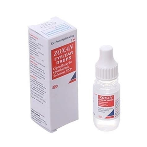 Zoxan Eye Ear Drop Ciprofloxacin 0 3 W V Online At Best Price