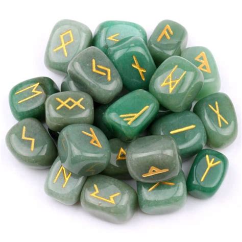 Runes Divinatoires Cubes Aventurine Verte Astro Universe