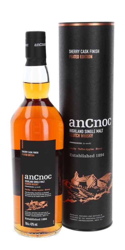 Ancnoc Peated Sherry Cask Finish Whisky De Naar De Webwinkel